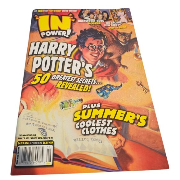In Power September Magazine Issue #5 Harry Potter 50 Greatest Secrets BSB Poster - Picture 1 of 9